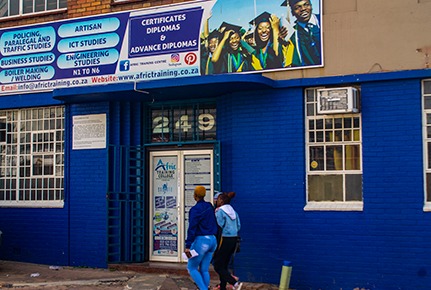 Campus frontage