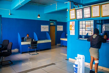 College administration area